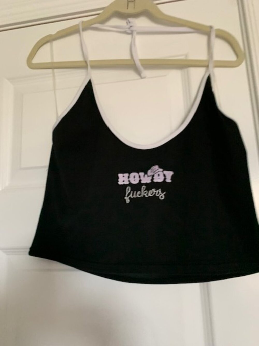 NWT - Cute "Howdy Fuckers" Halter Tank Top, XL
